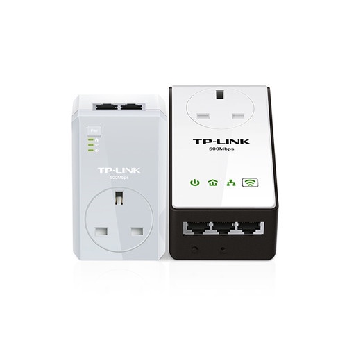 TPLINK TL-WPA4230KIT AV500 Passthrough Power line Wi-Fi Kit