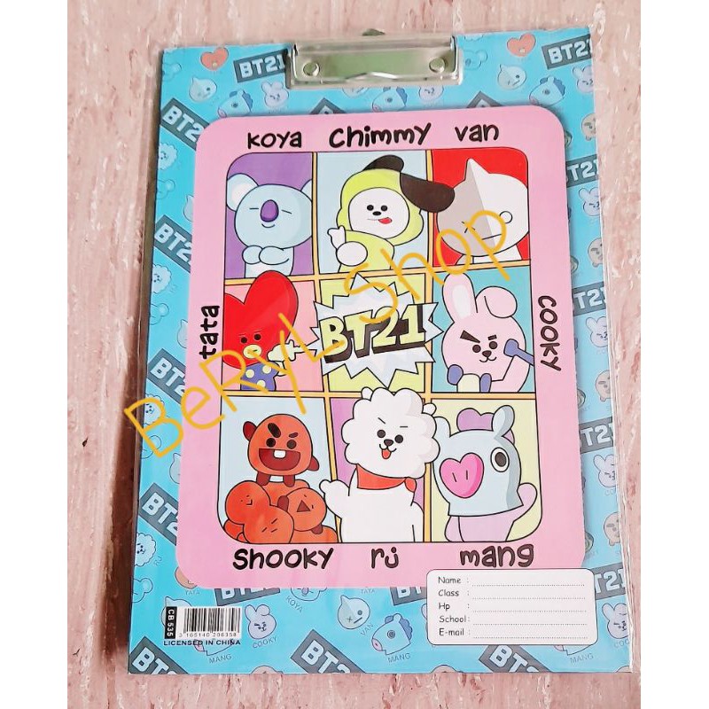 

Papan Jalan Ujian + papan tulis karakter BT21 + spidol