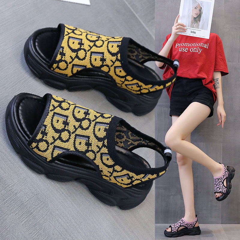 aid 0334, sandal flat wanita import fashion sandal slip on terkiniian cantik terlaris best seller