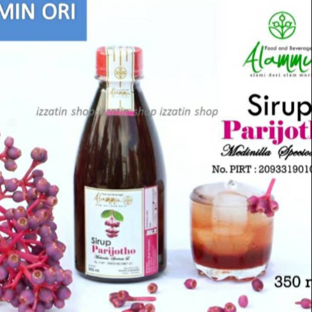 

Sepaket sirup+ buah parijotho
