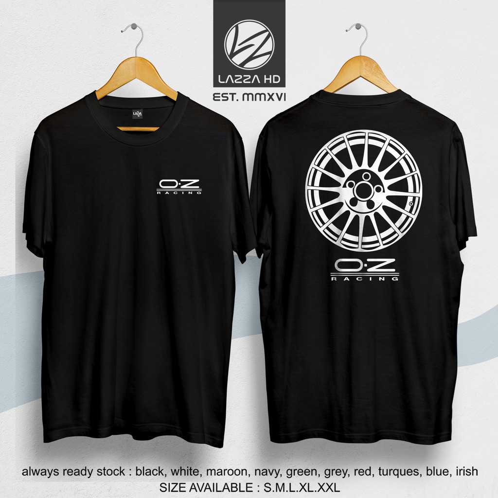 Kaos Baju Distro Velg OZ Racing Superturismo Kaos Otomotif Depan Belakang Terlaris