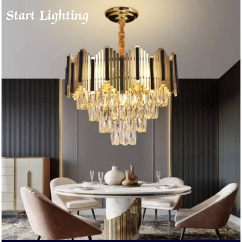 Lampu gantung kristal moden/lampu hias mewah