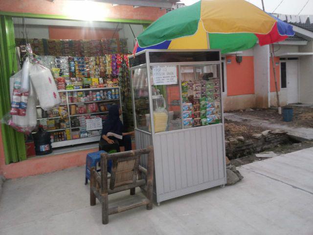 Payung Tenda Besar Diameter 260cm Tutup Besi