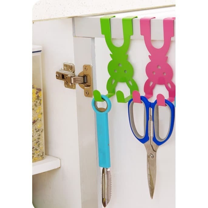 Gantungan Hook Hanger Door Pintu Tanpa Paku Baju Motif Cantolan Tas Baju-gwengrosir09