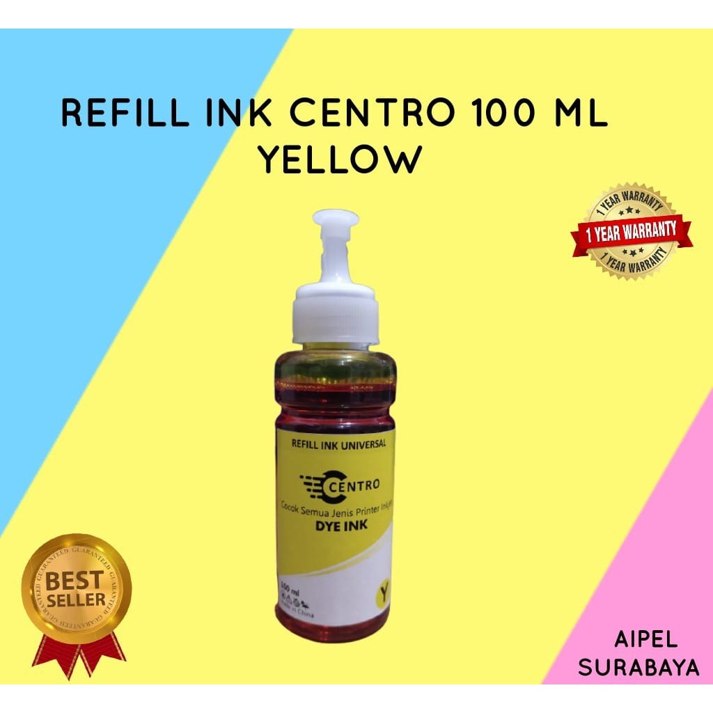 RIC100Y | REFILL INK CENTRO 100 ML YELLOW