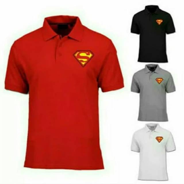 Tshirt baju kaos kerah SUPERMAN LOGO