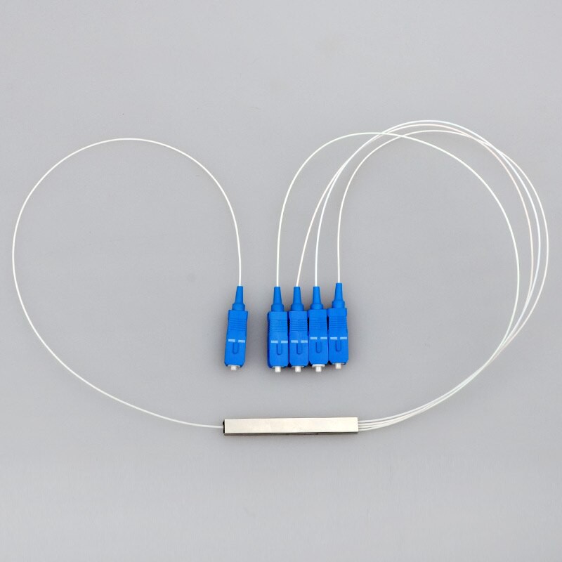 TERBARU Passive Splitter 1x4 Fiber Optic Splitter Mini PLC 1*4 SC UPC FTTH PLC Splitter [Bisa COD]