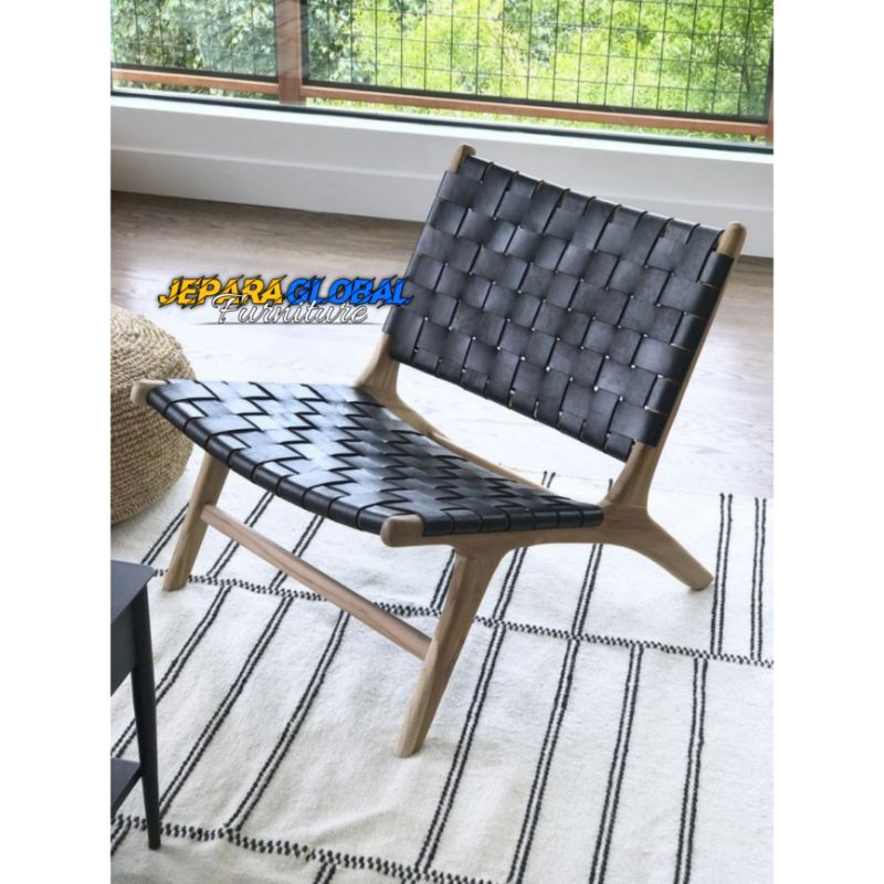 Kursi teras kursi tamu jati keila kulit (kursi teras jati,kursi tamu jati,kursi santai,kursi outdoor