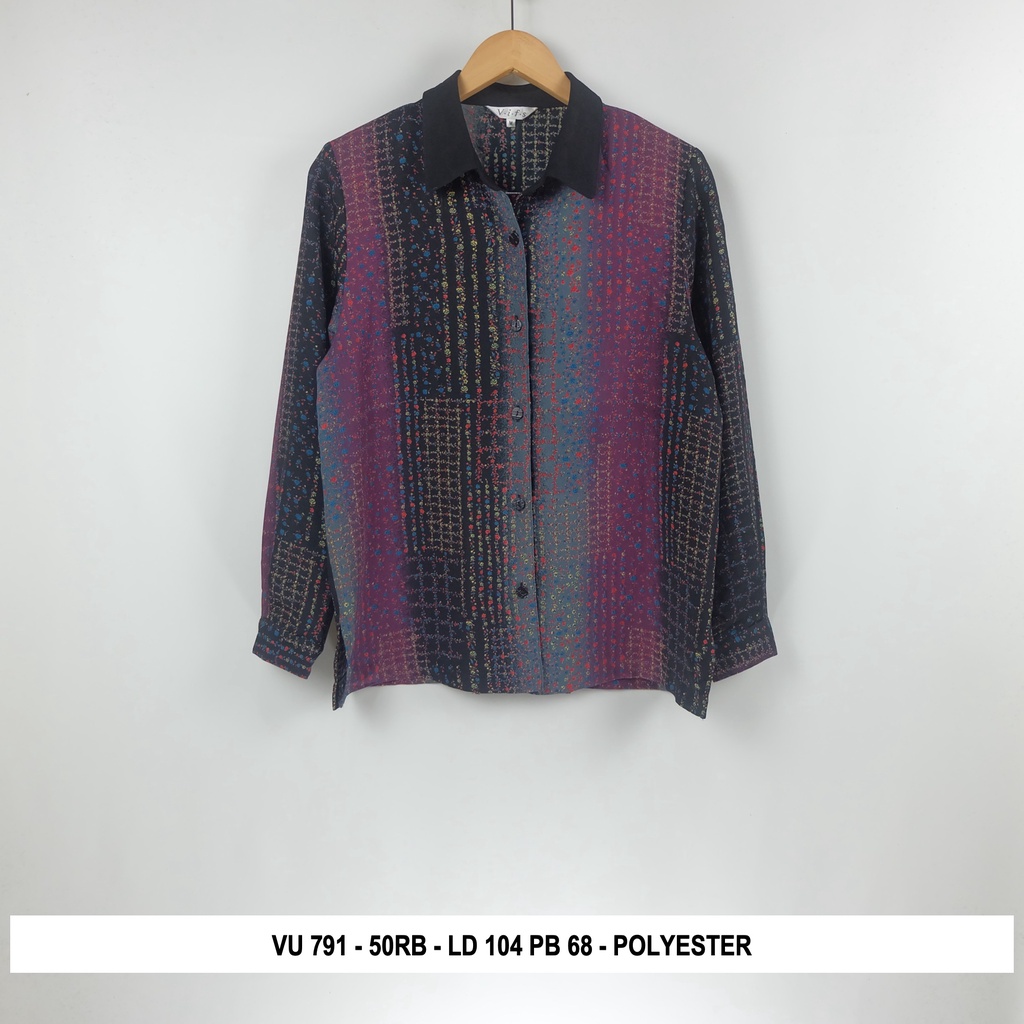 Thrift Blouse Vintage | Kode V3-VU 791