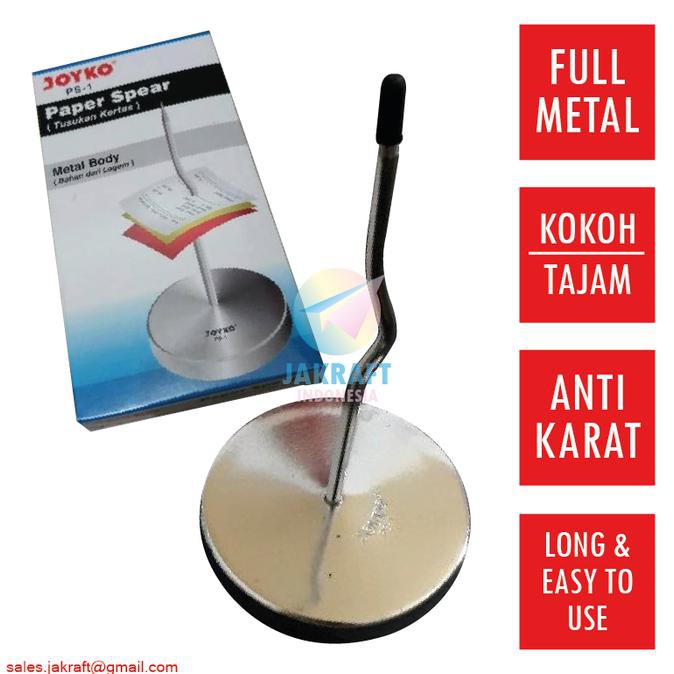 

Paku Tusukan Kertas Nota Bon Besi Stainless JOYKO Paper Spear PS-1 BIG SALE