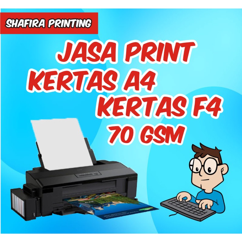 

JASA PRIN KERTAS HVS F4 A4 WARNA / HITAM PUTIH MURAH 70 gsm