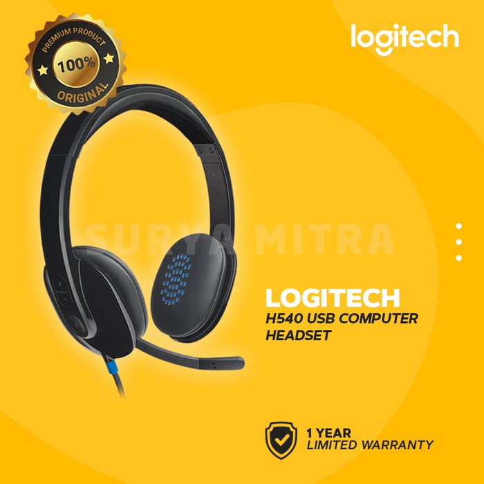 Headset Logitech H540 / H 540 USB Stere0