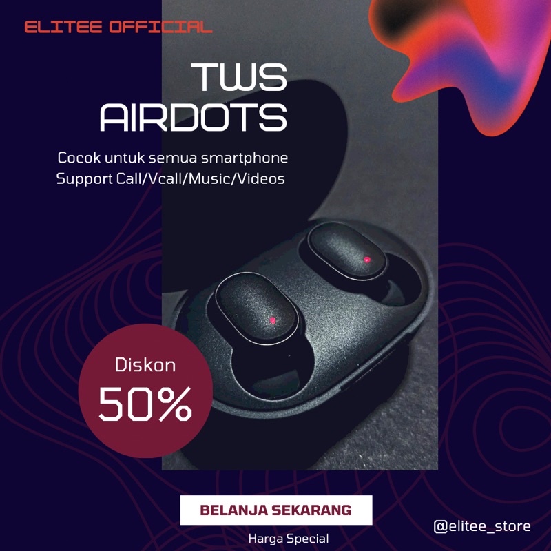 ELITEE HEADSET BLUETOOTH TWS AIRDOTS 1 AIRDOTS 2