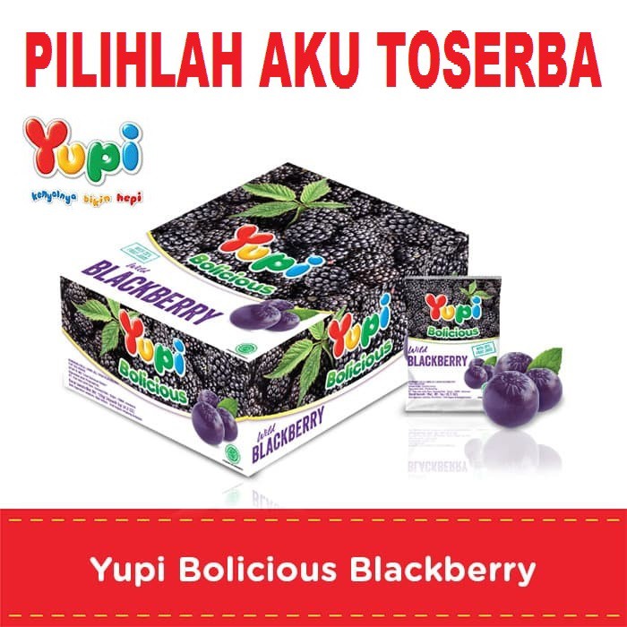 YUPI Bolicious BLACKBERRY BOX isi 24 PCS - ( HARGA PER BOX )