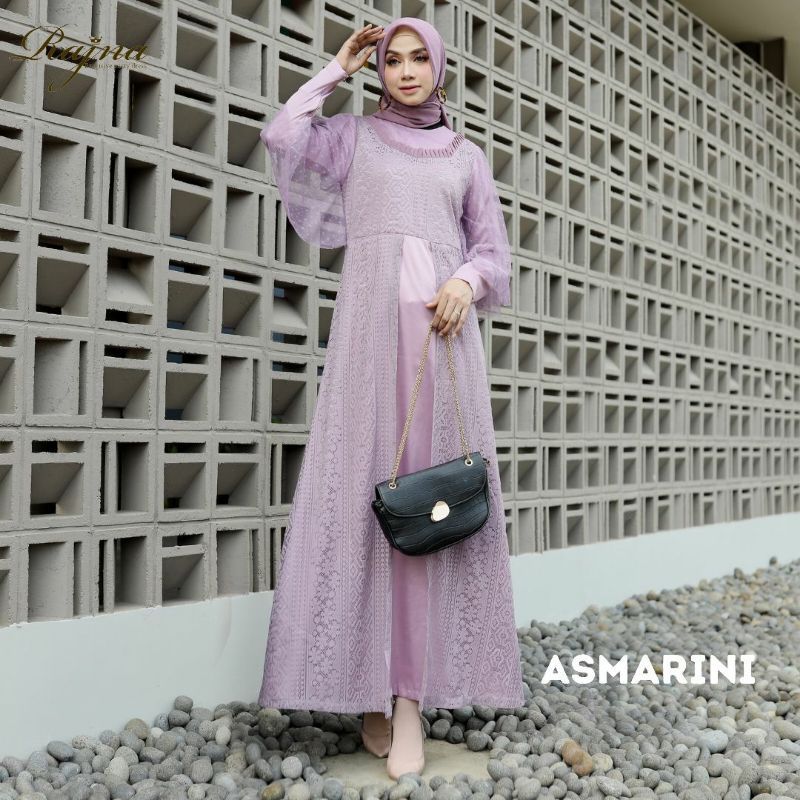 Asmarini by Rajna / gamis pesta lilac / gamis lilac