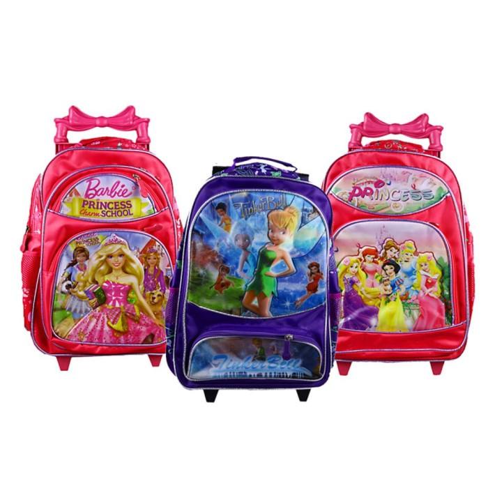 Tas Ransel anak trolley Tinkerbell disney princess barbie BAR036