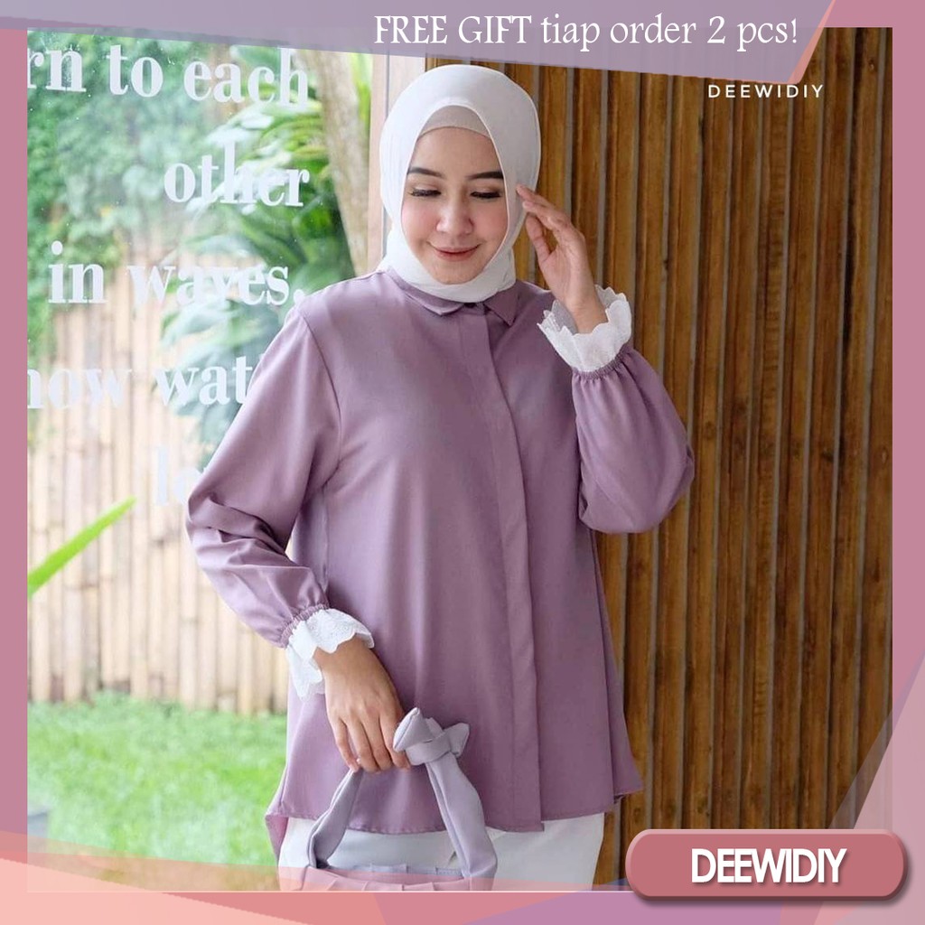 BAJU KERJA PANJANG MODIS WANITA BISA UNTUK FORMAL CASUAL