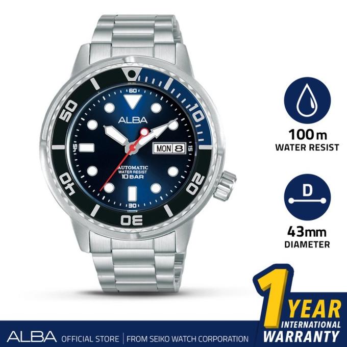 Jam Tangan Pria Alba Active Stainless Steel AL4245X1 AL4245 Original Termurah