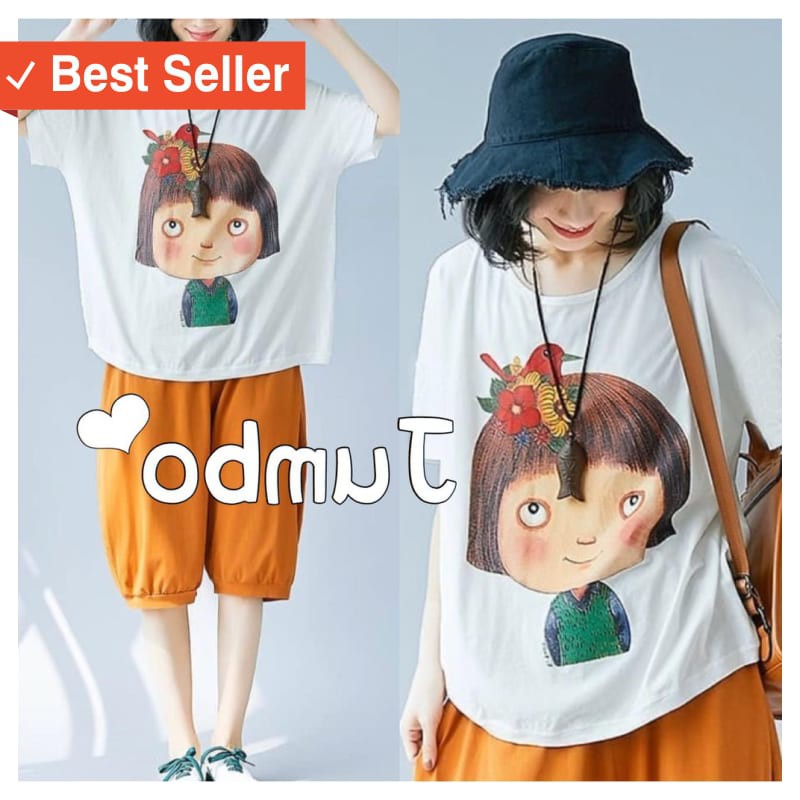 MURAH FASHION BAJU CEWEK / IORA collection - atasan INDRI INDRI baju kaos JUMBO - big size -