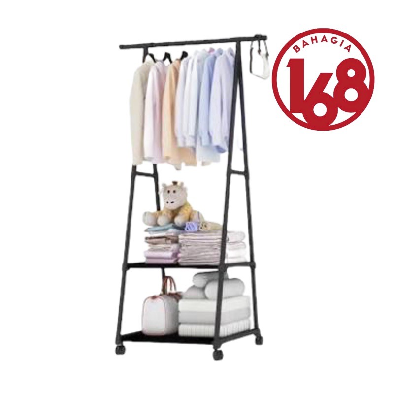 Triangle Stand hanger / rak baju/ rak buku HB404