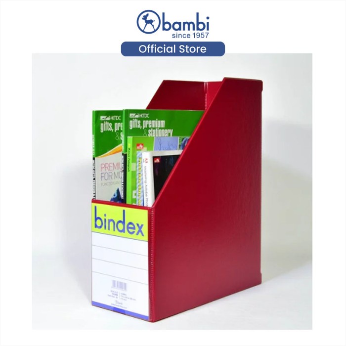 

File-Box- Bindex Box Magazine File Jumbo 1034 - 69 Dark Red -Box-File.