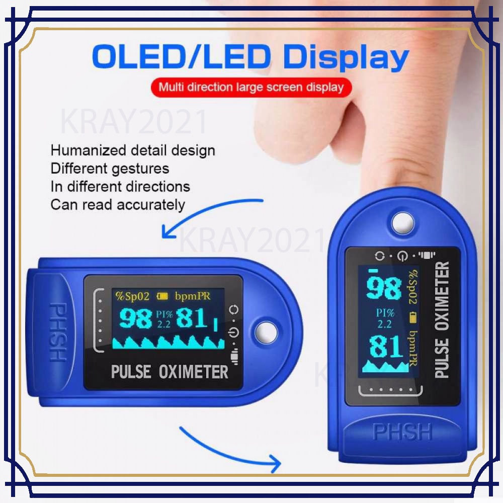 Alat Pengukur Detak Jantung Kadar Oksigen Oximeter - HL411