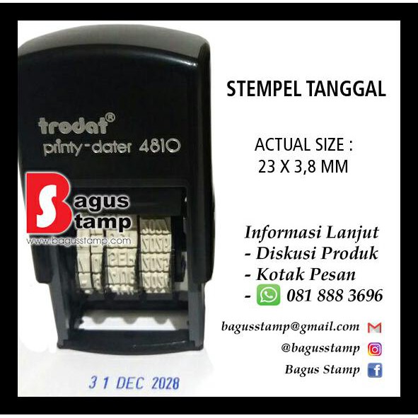 

Hot Product Trodat 4810 Stempel Tanggal Otomatis / Dater Otomatis / Stempel Trodat Barang Bagus