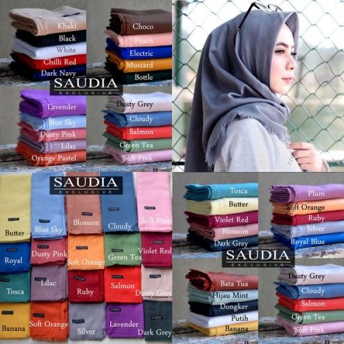 KERUDUNG SAUDIA SEGIEMPAT RAWIS EXCLUSIVE