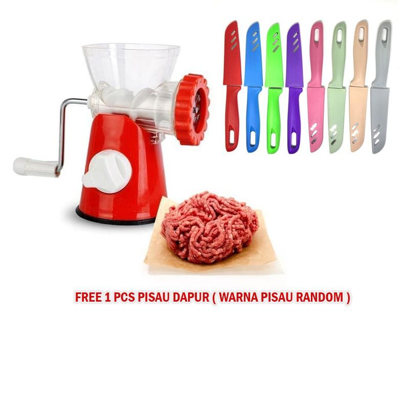 FREE PISAU DAPUR MEAT GRINDER MANUAL PENGGILING DAGING SAYUR PASTA MEAT