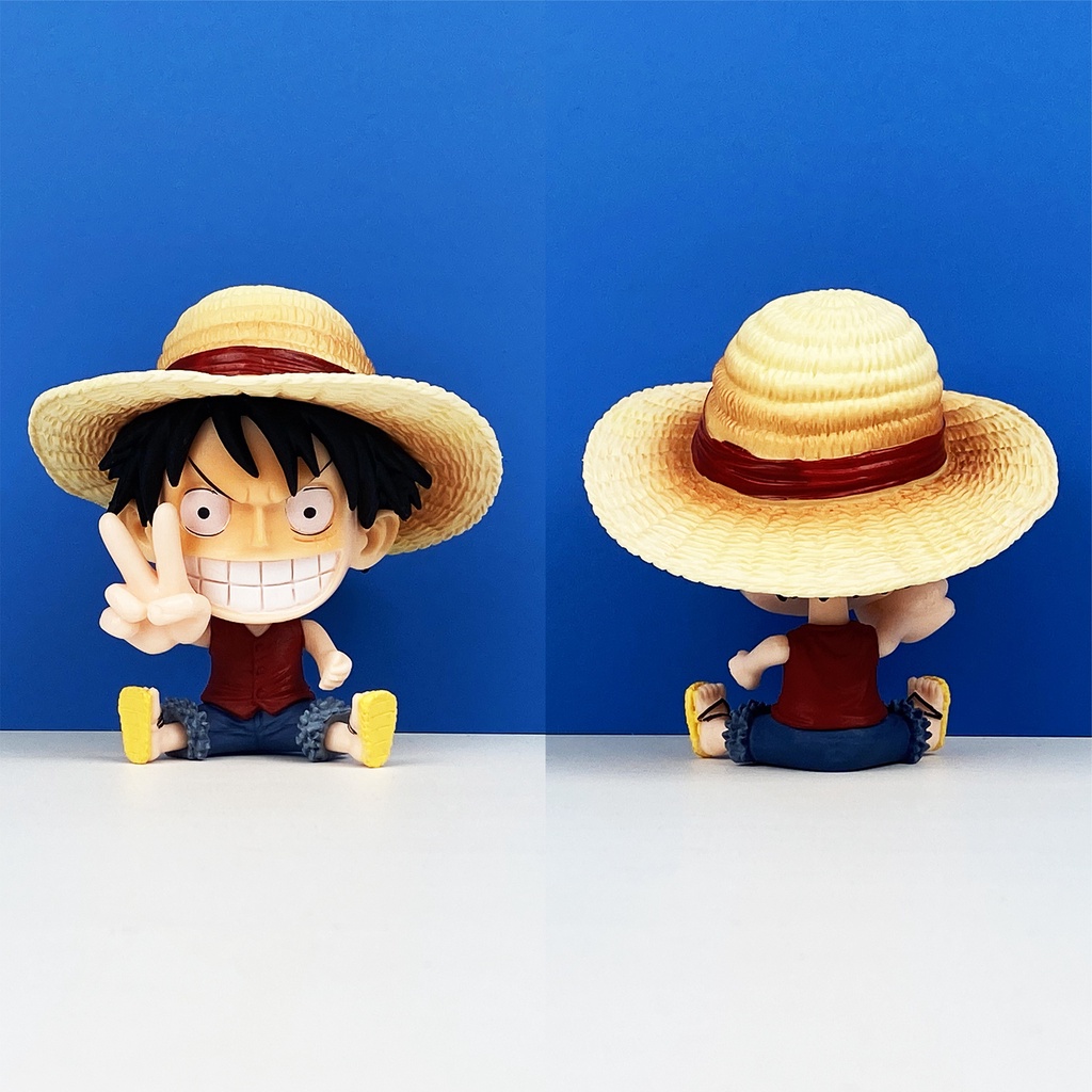 Action figure anime One Piece Luffy Chopper Ace Untuk Ornamen Mobil
