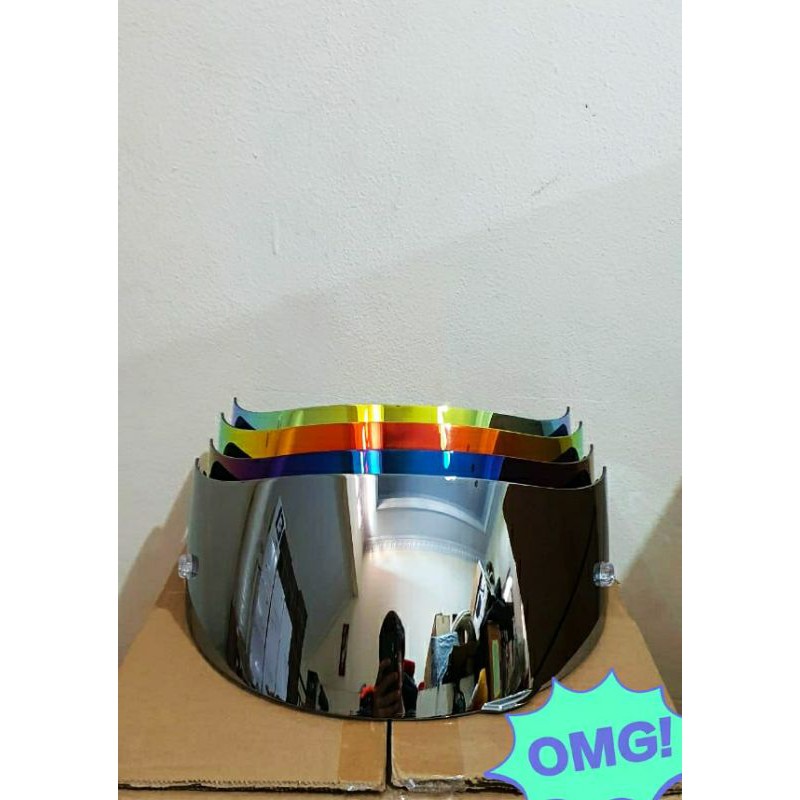 visor agv k3sv k1 k5 clear iridium red gold blue silver free push in / pin