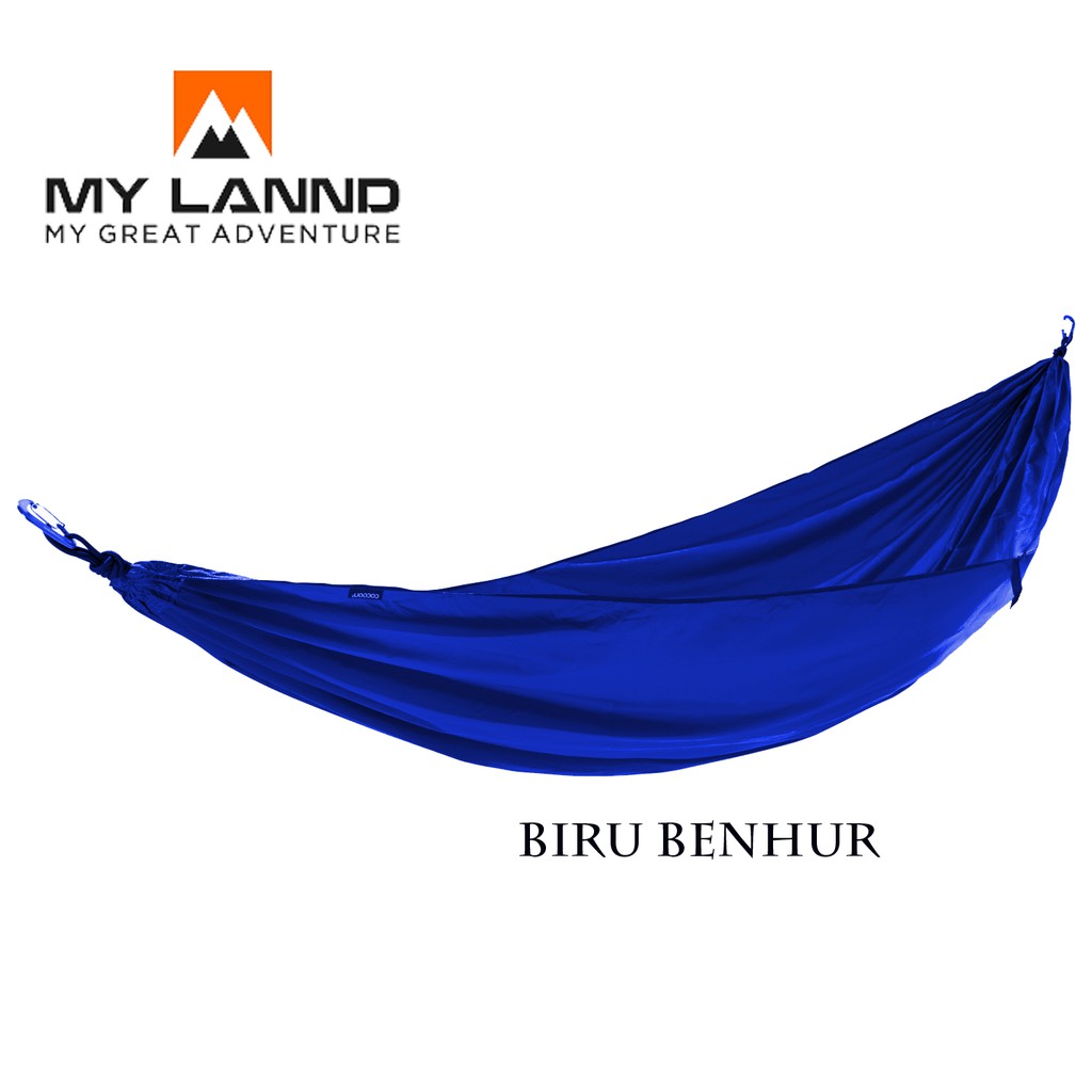 Hammock camping bahan peles tebal ayunan gantung my lannd ukuran REAL 150X250