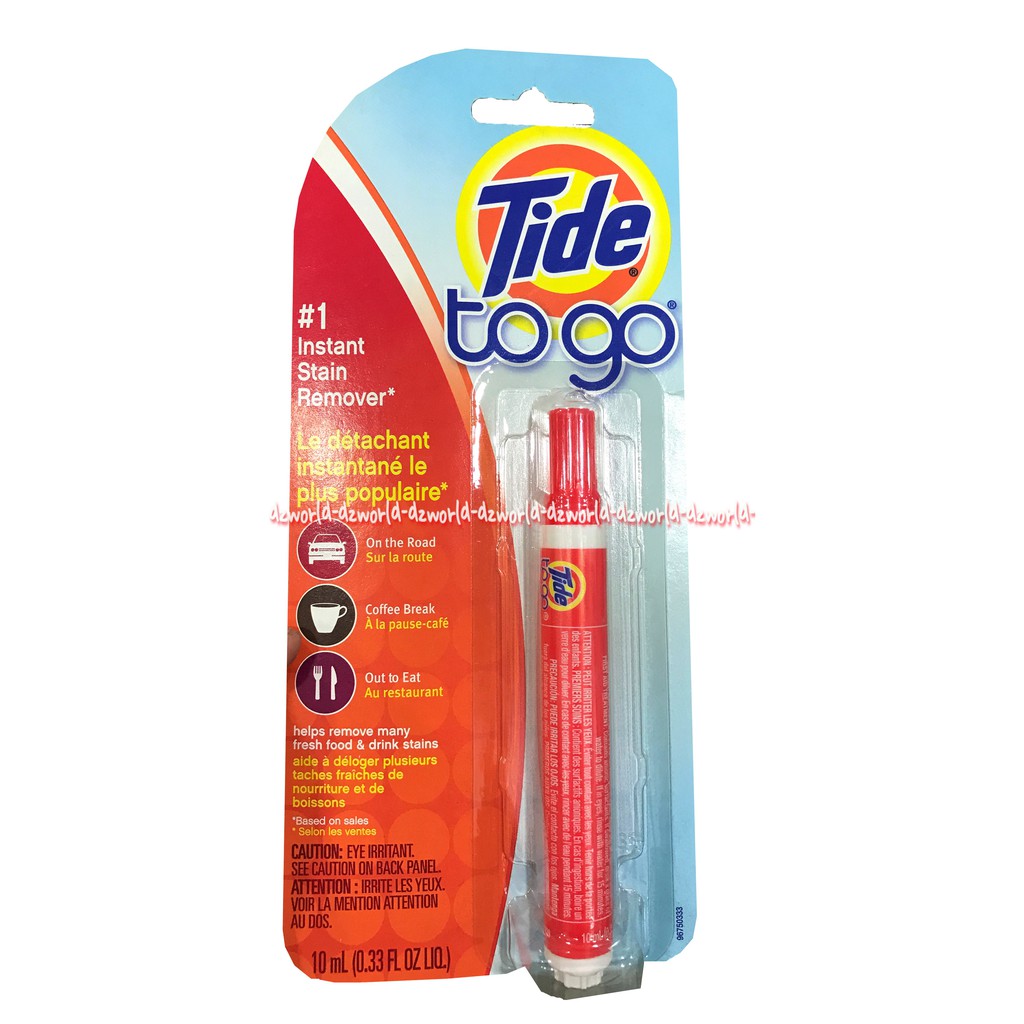 Tide To Go Penghilang Noda Berbentuk Pena Untuk Piring Gelas Dan Sendok 10mL