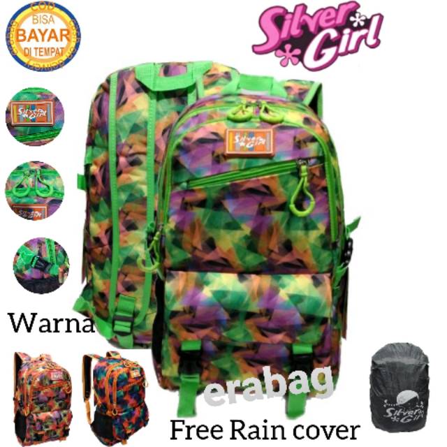 Tas Punggung Alto Silver Girl Anak Perempuan 72077V