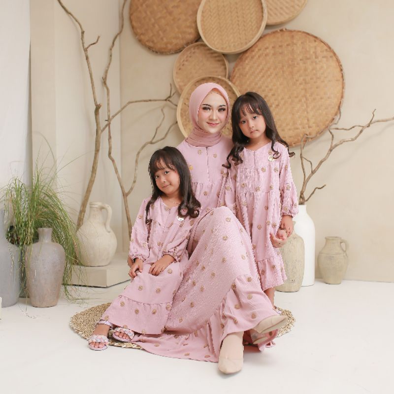 HANNA DRESS DYN CLOTHINGLINE | DRESS WANITA | GAMIS WANITA | BAJU LEBARAN | GAMIS SARIMBIT | GAMIS A
