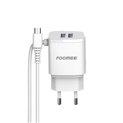 FOOMEE CK07 Travel charger double U 5V 2.4a micro