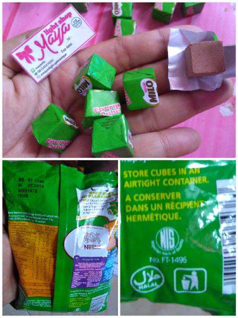 Milo cube isi 10pc permen candy milk susu coklat milo halal termurah