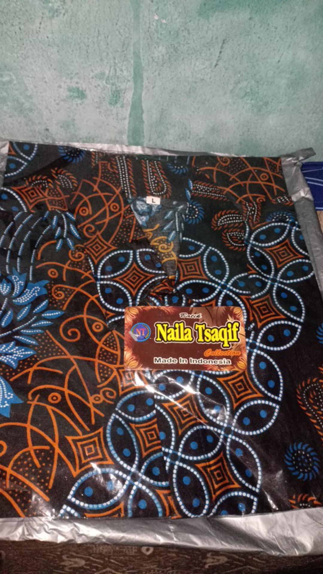 Wrt-114 New Arrival Silvia Batik12 Jumbo Hrb026 Kenongo Baju Batik Pria Pendek Pekalongan Padi M L X