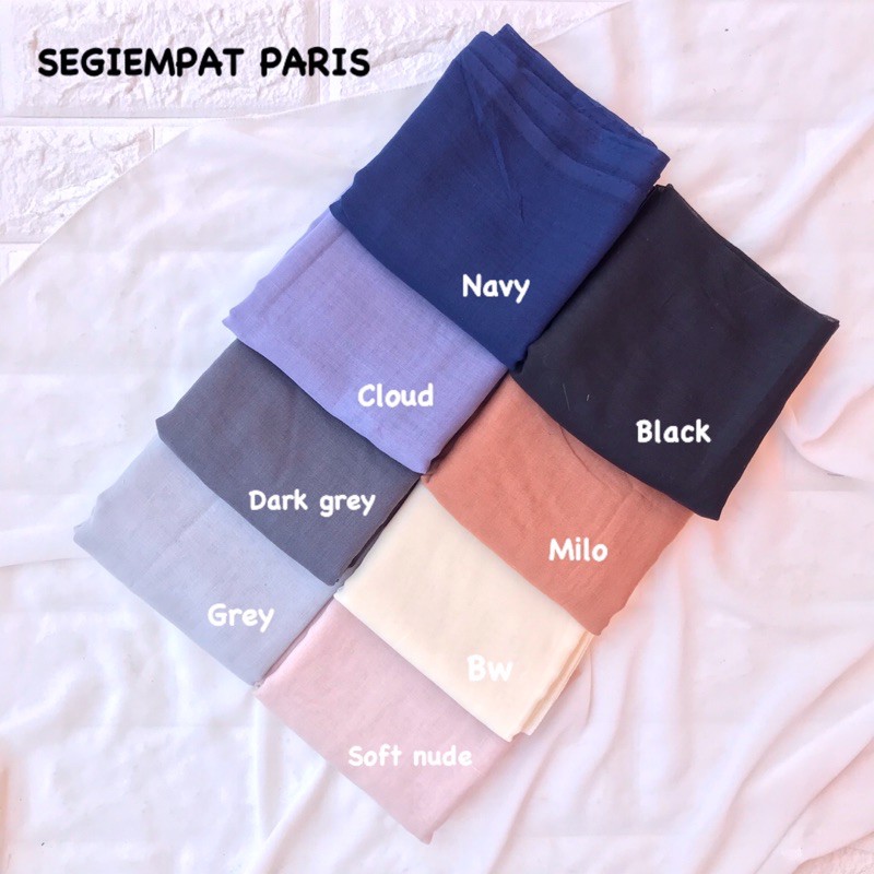 PART 3 JILBAB SQUARE PARIS PREMIUM / HIJAB SEGIEMPAT DAILY PARIS JADUL