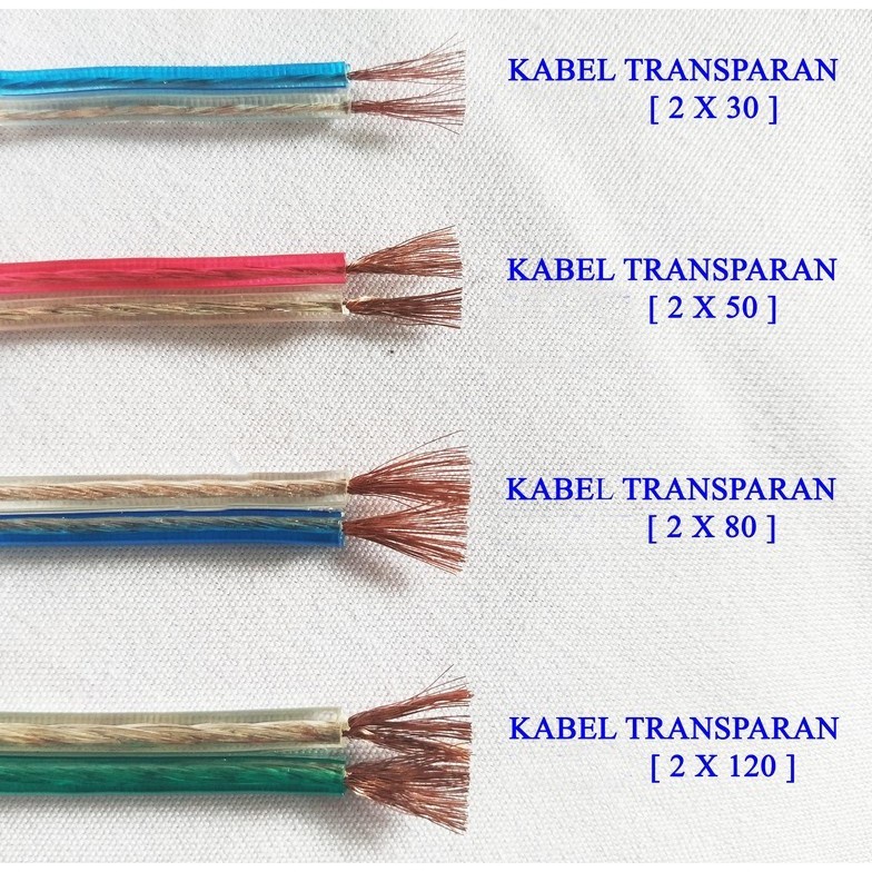 Kabel Transparan 2x80 Meteran Beli Kabel Per Meter Kabel Listrik Kabel Audio