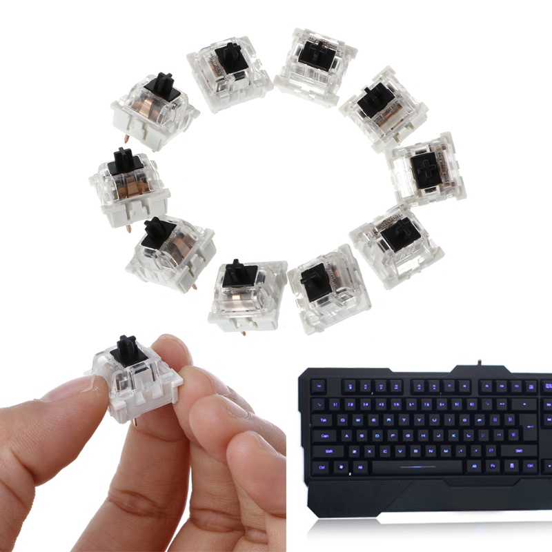 Btsg Saklar 3pin Untuk Saklar Kunci- Gateron Dan Cherry MX Setara DIY Replaceable Switch Untuk Mekanik Gaming Keyb