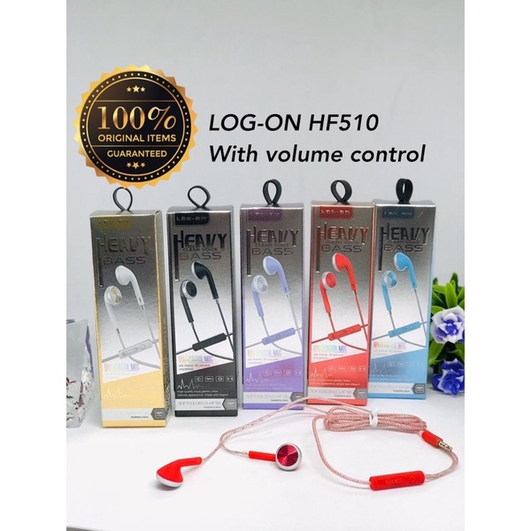 PROMO HANDSFREE LOGON ORIGINAL HF510 SOFT CANDY HIFI HEAVY BASS