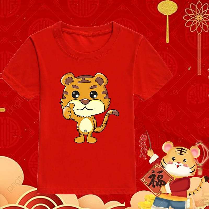 KAOS IMLEK TIGER 2022 TIGER JEMPOL Chinese New Year Tiger Year baju imlek gong xi fa cai