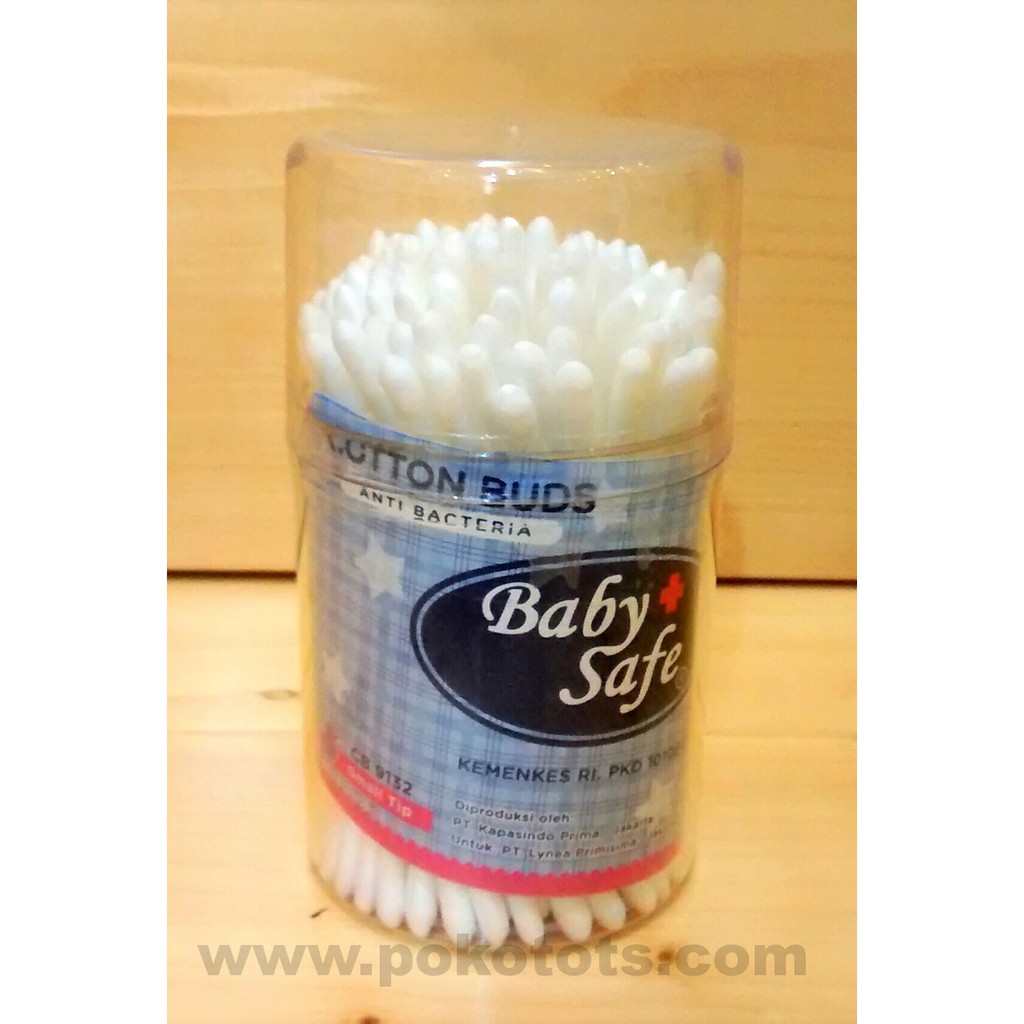 Baby Safe Cotton Buds Small Tip Pot Isi 100 pcs Tip Kecil