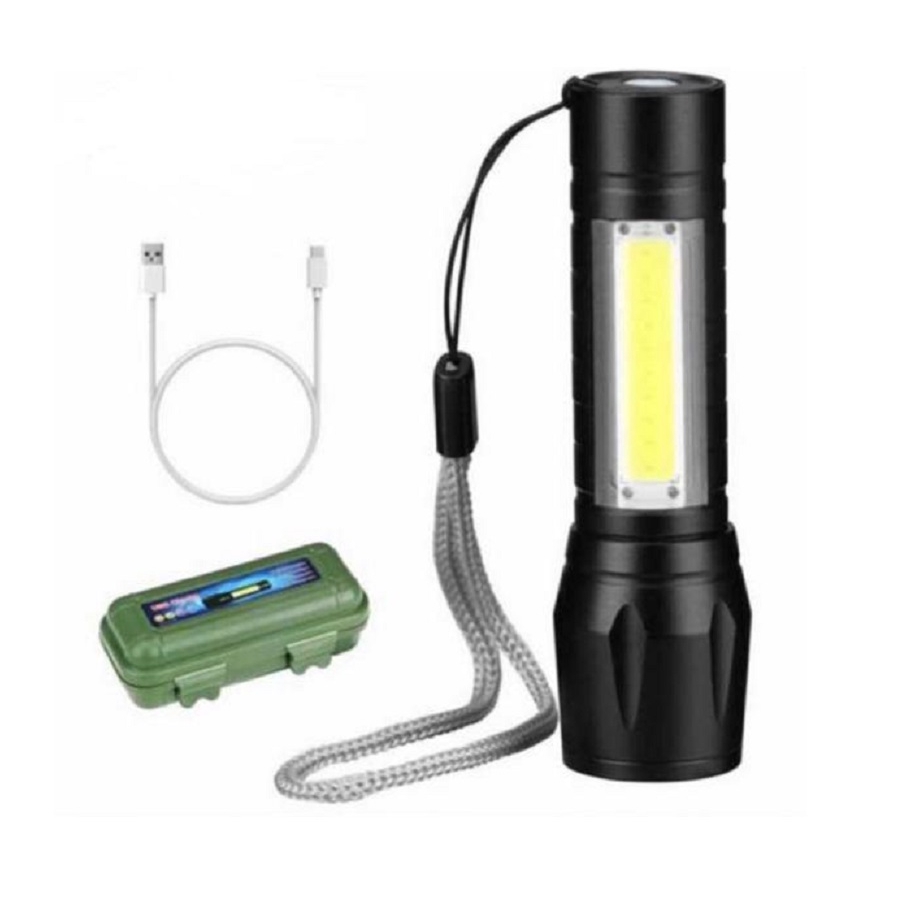 U3 Senter Swat Mini Zoom Rechargeable Super Terang LED