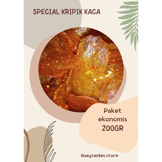 

Keripik Kaca Kripca Gurih dan Pedas 200gram