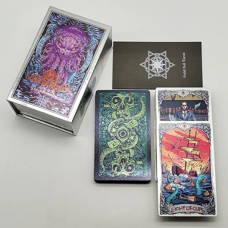 Legend Cthulhu Dio Whispers Tarot PVC Silver Foil 12x7cm with Hardbox include guide paper