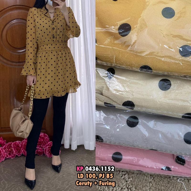 Blouse Wanita / Atasan Wanita / Baju wanita / Atasan Polkadot