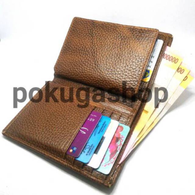 Dompet kulit pria motif jeruk / donpet kulit asli / dompet pria / dompet garut / premium leather