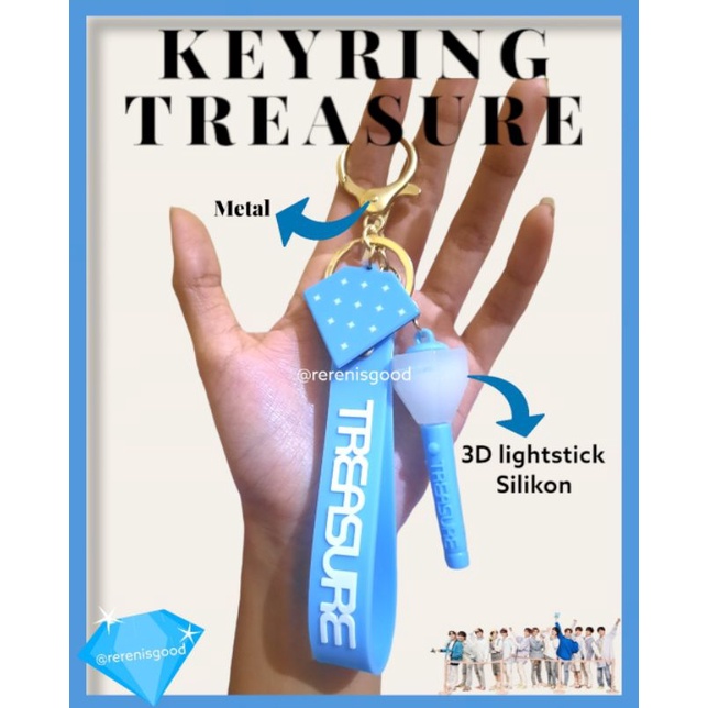 treasure lightstick keyring fanmade